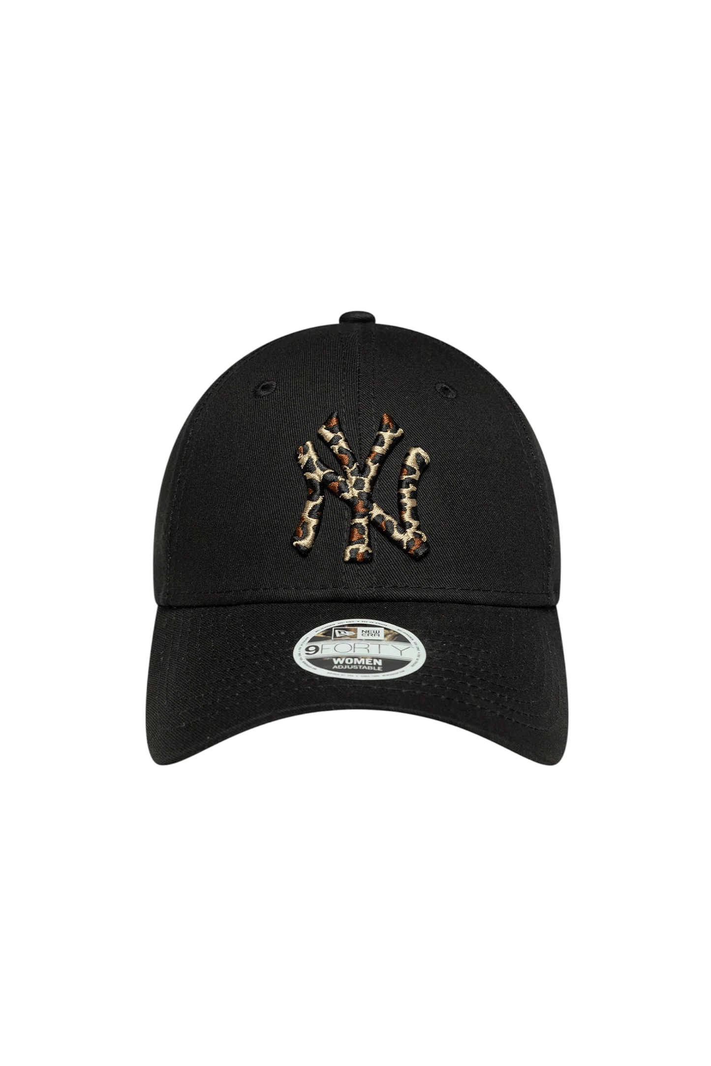 Jockey New Era Mlb 940 New York Yankees Leopard Infill Mujer Negro