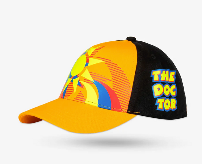 Gorra Niño VR46 Valentino Rossi The Doctor Naranja Negra