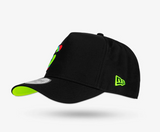 Gorra VR46 Valentino Rossi 46 New Era A-Frame Negra Multicolor