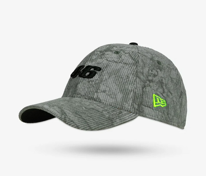 Gorra VR46 Valentino Rossi 46 Cord New Era 9FORTY Gris