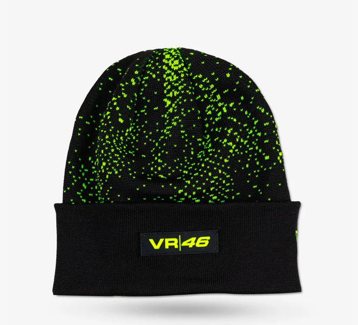 Gorro Lana VR46 Valentino Rossi 46 Negro Verde New Era