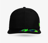 Gorra VR46 Valentino Rossi 46 New Era Snapback Visera Plana Negra