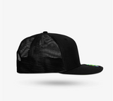 Gorra VR46 Valentino Rossi 46 New Era Snapback Visera Plana Negra