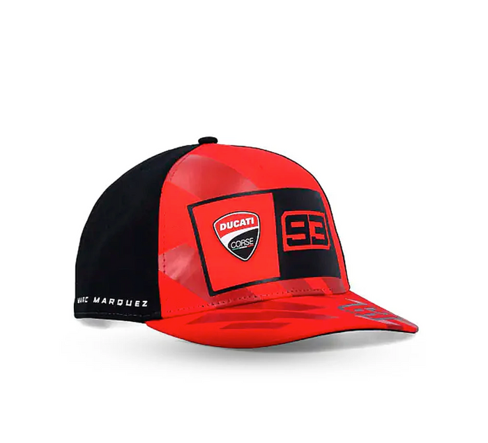 Gorra Ducati Corse Marc Márquez 93 Roja Negra New Era
