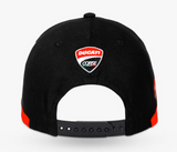 Gorra Ducati Corse Pecco Bagnaia 1 Campeón Negra Naranja