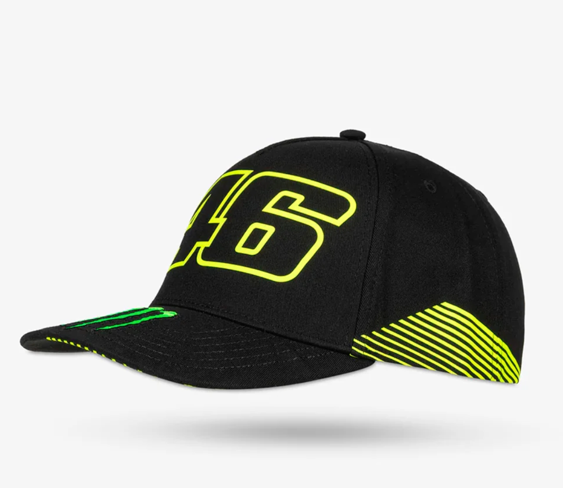 Gorra VR46 Valentino Rossi 46 Visera Curva Negra New Era