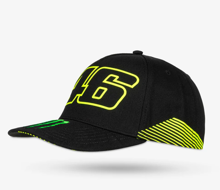 Gorra VR46 Valentino Rossi 46 Visera Curva Negra New Era