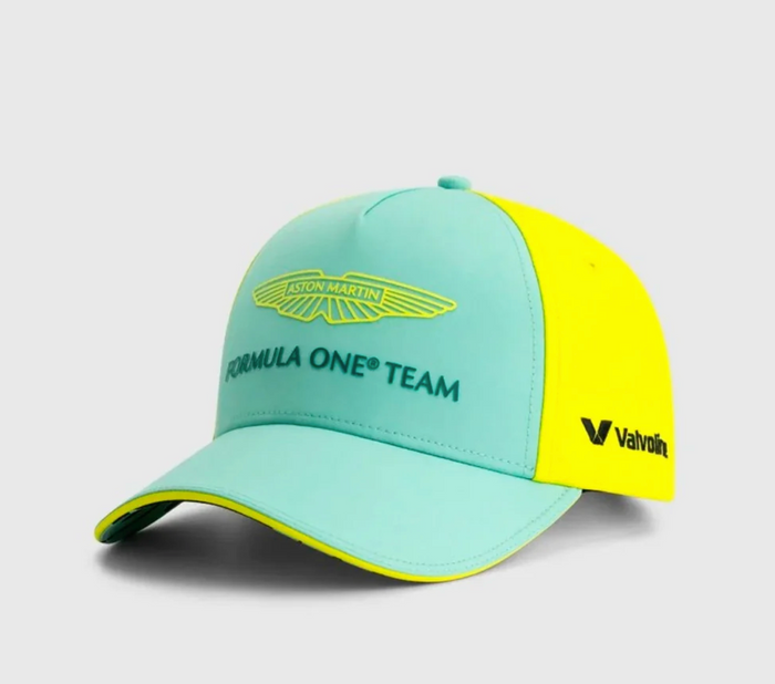 Gorra Aston Martin Aramco F1 Team New Era Verde Amarilla
