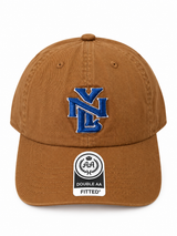Gorra Double AA Curvo Camel NY Azul
