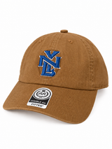 Gorra Double AA Curvo Camel NY Azul