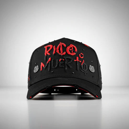 Gorra Rico o Muerto Black Red