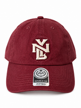Gorra Double AA Curvo Burdeo NYL Crema