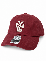 Gorra Double AA Curvo Burdeo NYL Crema