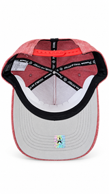 Gorra Double AA Snapback Rojo Lavado NY Blanco