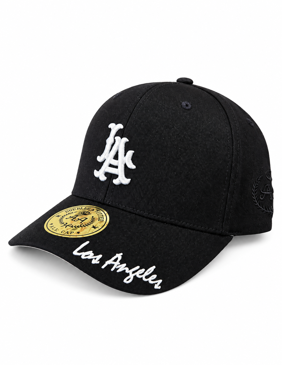Gorra Double AA Curvo Negro LA Los Angeles