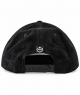 Gorra Double AA Plano Negro Gamuza LA