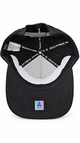 Gorra Double AA Curvo Negro Gamuza LA