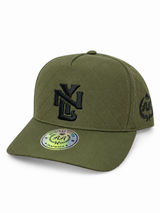 Gorra Double AA Snapback Verde Militar NYL Acolchado