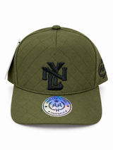 Gorra Double AA Snapback Verde Militar NYL Acolchado