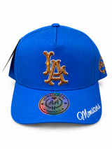 Gorra Double AA Snapback Azul LA Monsters