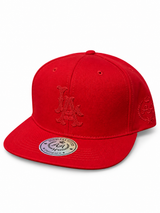 Gorra Double AA Plano Rojo LA