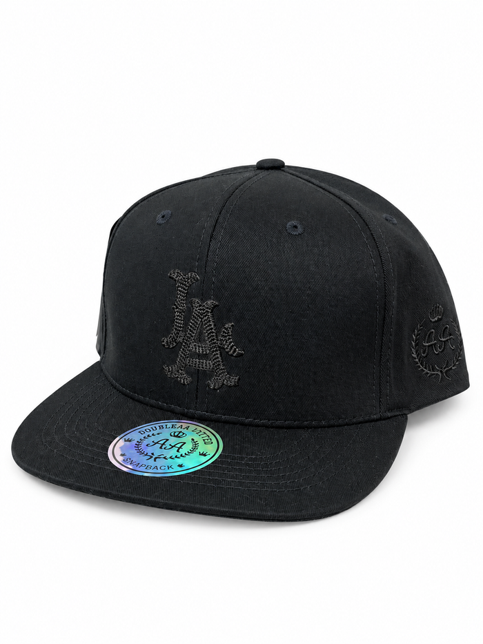 Gorra Double AA Plano Negro LA