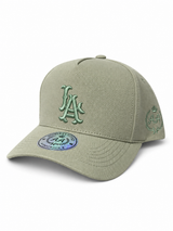 Gorra Double AA Snapback Verde LA