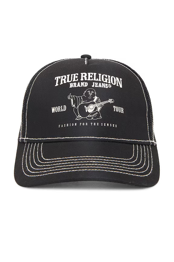 Jockey True Religion trucker buddha jet black