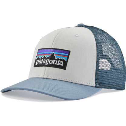Jockey Patagonia P-6 Logo Trucker Hat White-Light Plume Grey