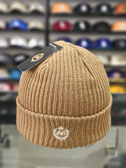 Gorro lana Double AA beige