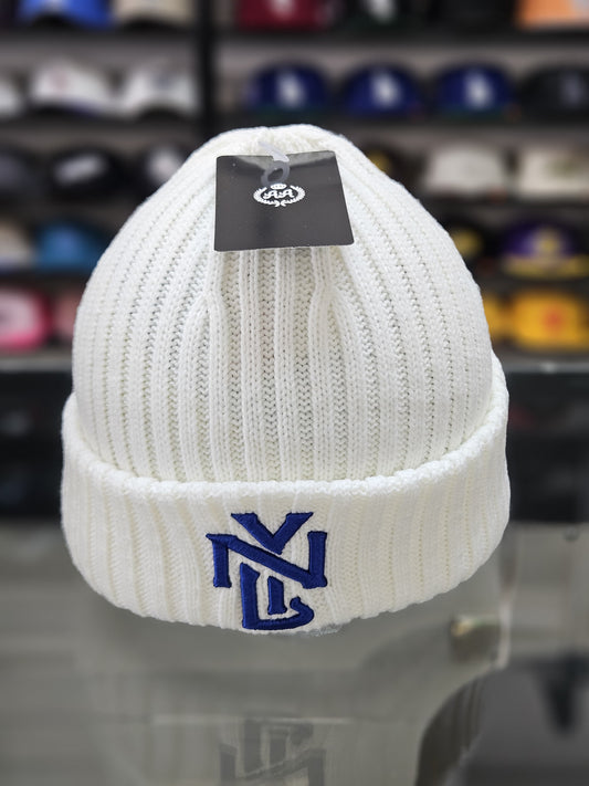 Gorro lana Double AA New York blanco