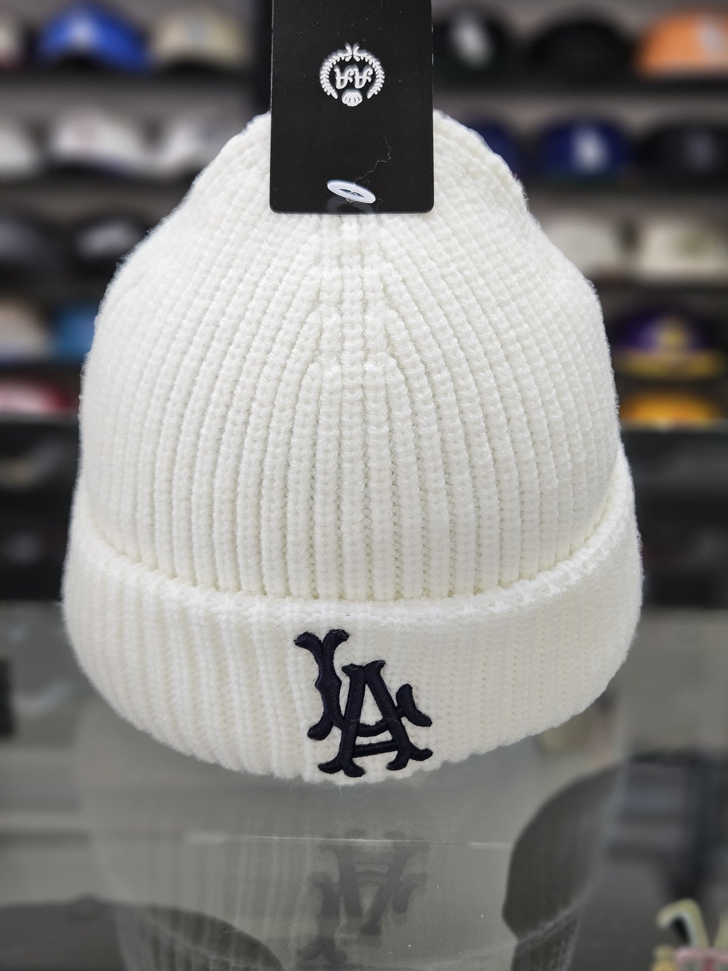 Gorro lana Double AA Los Angeles blanco