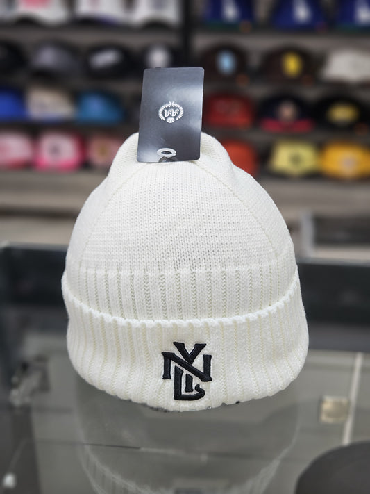Gorro lana Double AA New York blanco
