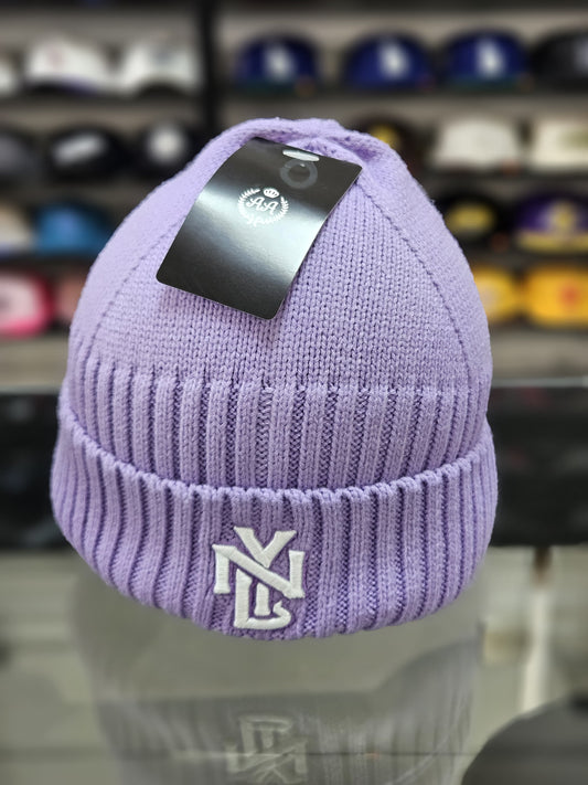 Gorro lana Double AA New York purpura