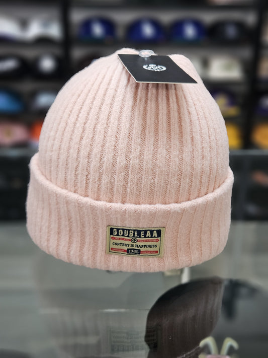 Gorro lana Double AA rosa