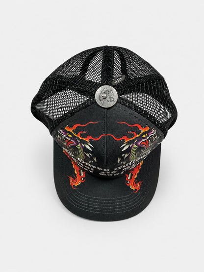 Gorra Ed Hardy Dragon Trucker Charcoal