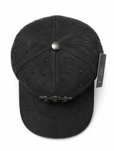 Gorra Snapback Cruces de Tachas Plateadas Negra Premium Cap