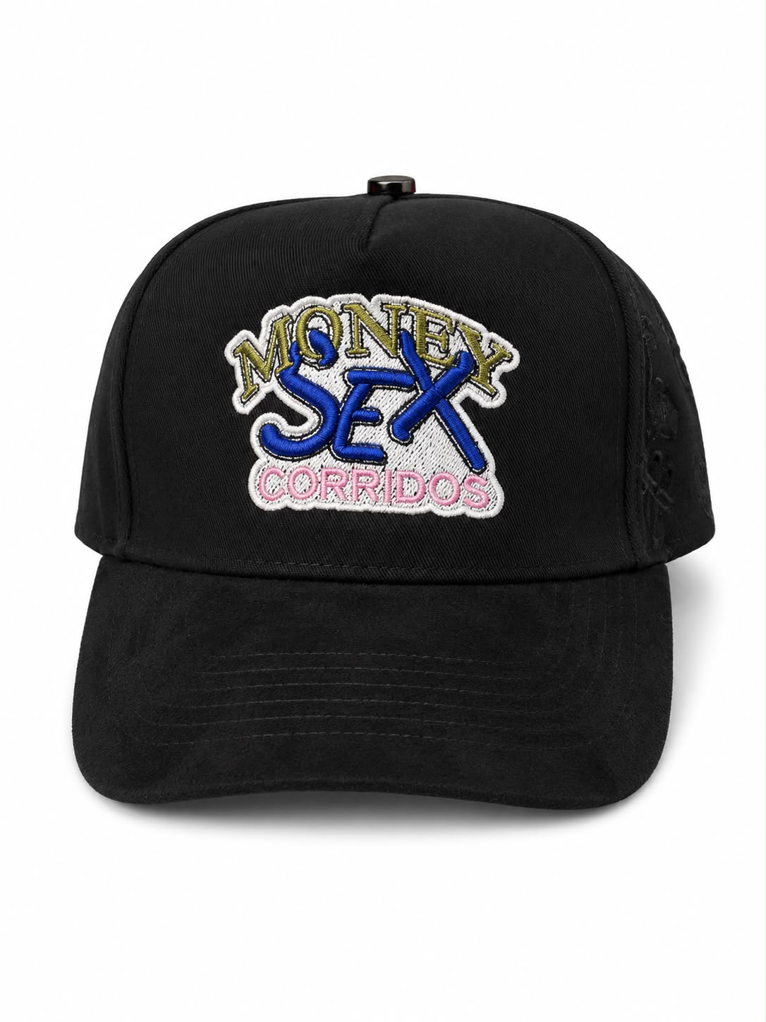 Gorra Corridos Money Sex Parche Bordado Negra Premium Cap