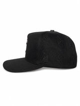 Gorra Snapback Cruces Contorno Rosa Negra Premium Cap