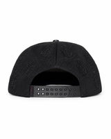 Gorra Snapback Cruces Contorno Rosa Negra Premium Cap