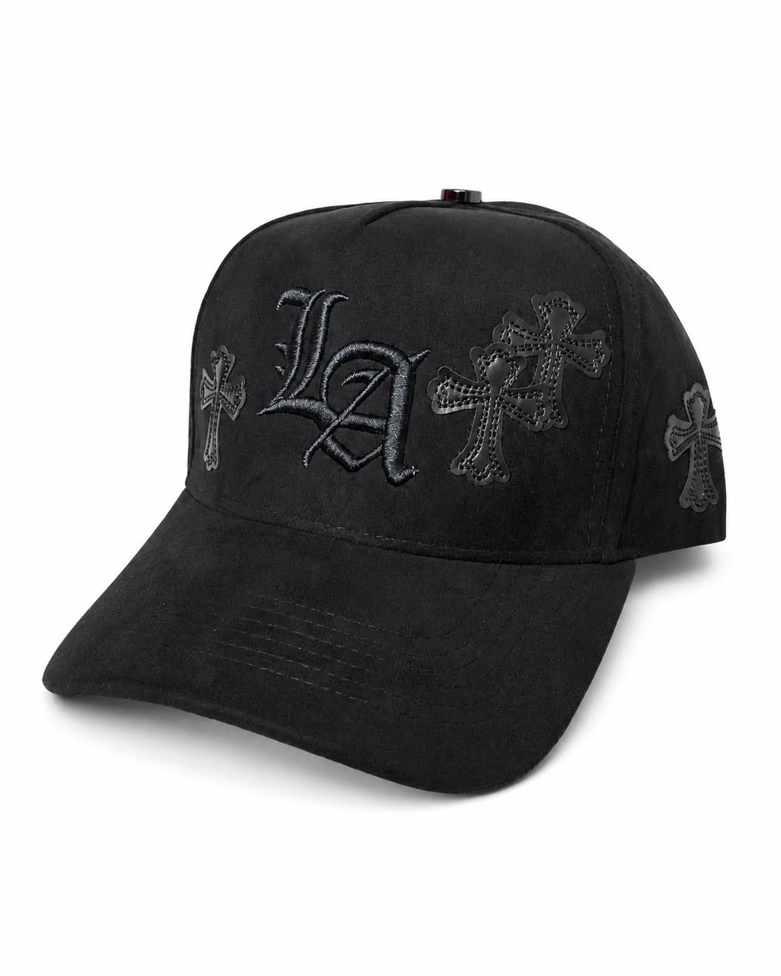 Gorra LA Gótica Cruces de Cuero Negra Premium Cap