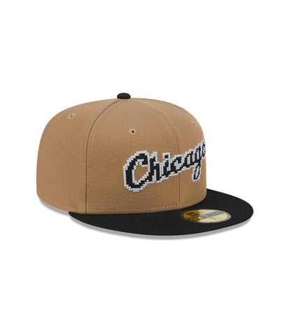 Gorra 59Fifty Chicago White Sox Classic 8-Bit Wordmark Beige