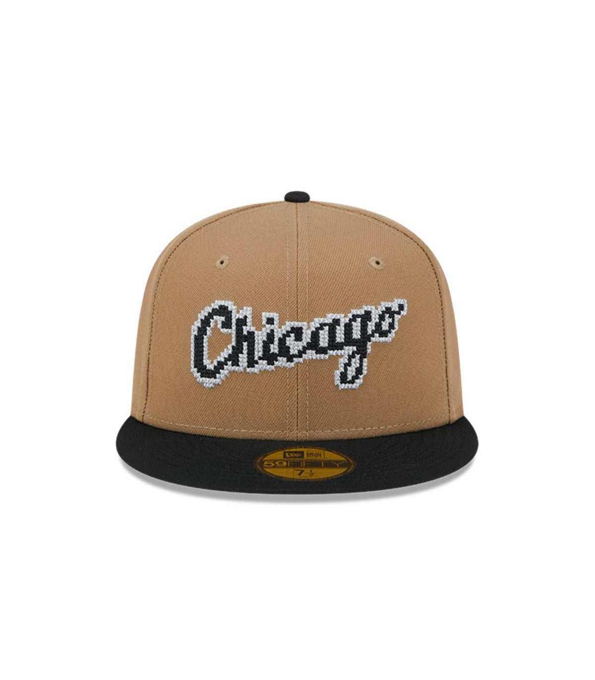 Gorra 59Fifty Chicago White Sox Classic 8-Bit Wordmark Beige