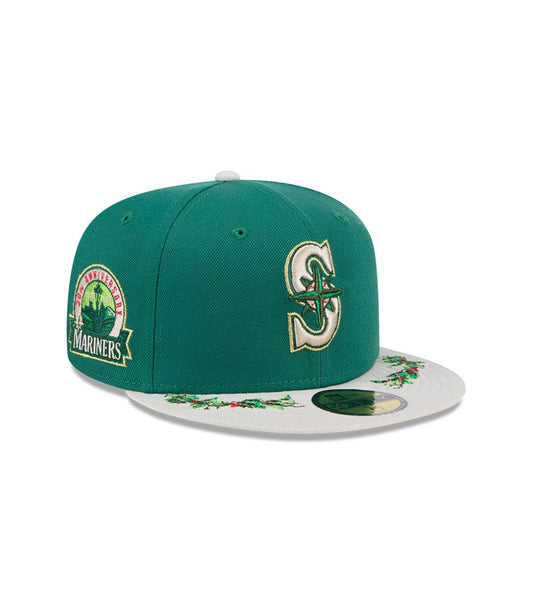 Gorra New Era 59Fifty MLB Seattle Mariners Novelty Holly Green Med