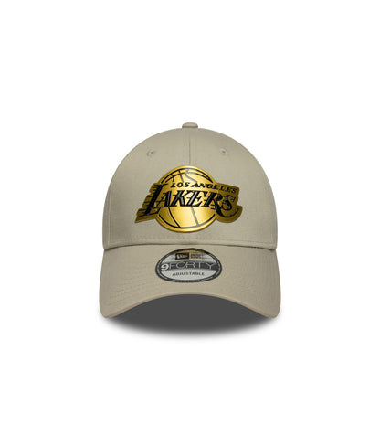 Gorra 9Forty NBA Los Angeles Lakers Metallic Beige