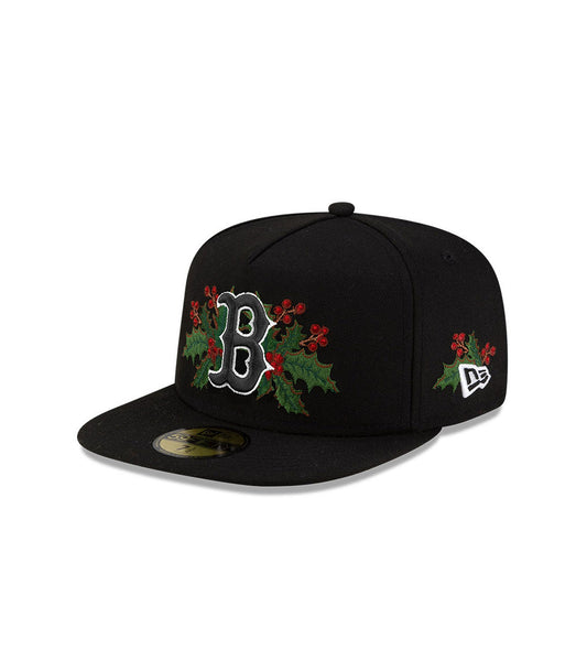 Gorra New Era 59Fifty Boston Red Sox Holly Negro