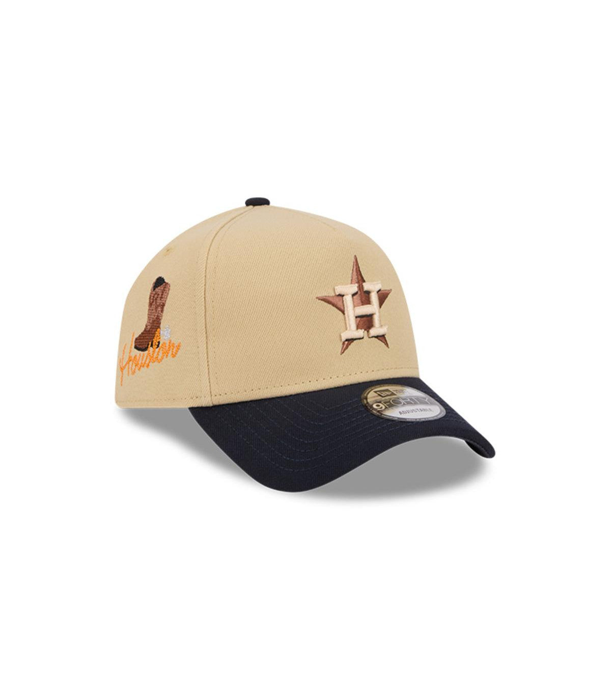 Gorro 9forty MLB Houston Astros City Sidepatch Light Beige
