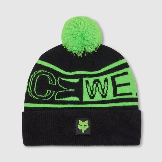 Gorro Lana Lifestyle Throttle Negro/Verde Fox