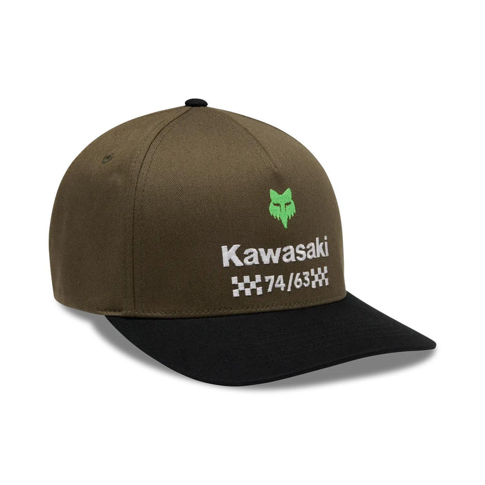 Gorro Jockey Lifestyle Kawasaki Flexfit Verde Fox