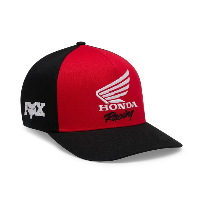 Gorro Jockey Lifestyle Honda Flexfit Negro/Rojo Fox